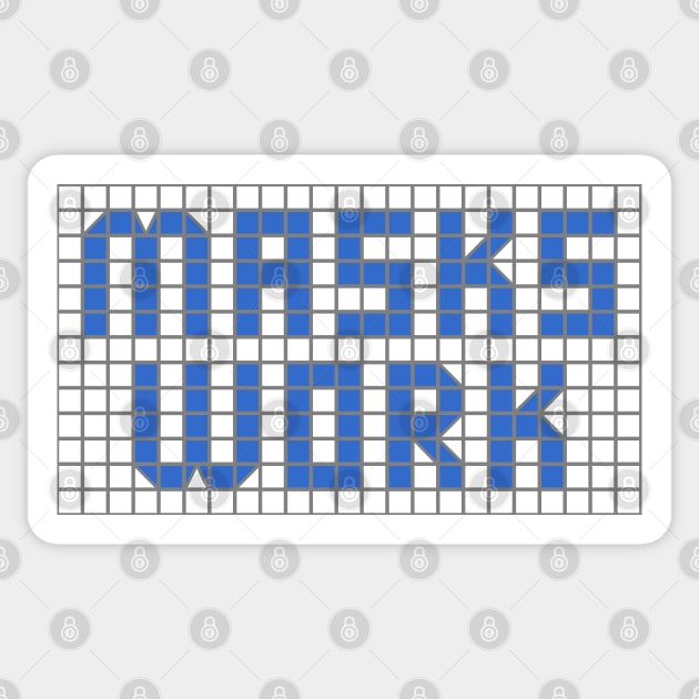 Science: Masks work (letters in blue tile letters) Sticker by Ofeefee